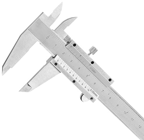 Kesiku Dual Scale Vernier Caliper, Calipers Measuring Tool 0-150mm | Precision Stainless Steel Vernier Gauge for DIY/Household/Industrial Use, Accuracy 0.05mm