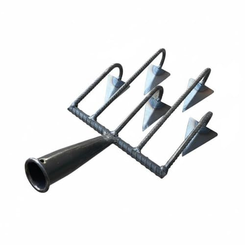 Sdlnklm de Zanja Herramienta para Surcos Cultivador Manual Escardador Multiusos Diseño de Alta Durabilidad Adecuada para Agricultores Jardineros Parcelas, 5 Dientes