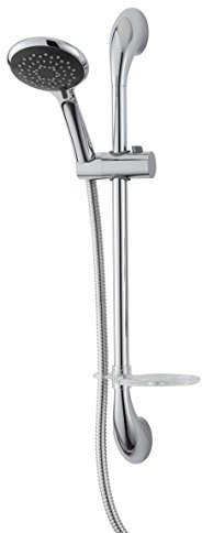 Triton Showers Riser Rail | Shower Slider Rail| Shower Pole Holder | Deluxe | Chrome | Easy to Fit Shower Rail