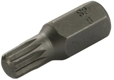 SW-Stahl 05324L Schraubendrehbit, 3/8, Innenvielzahn, M12 I Vielzahn Bit I Schraubendreher Bit aus Chrom Vanadium I für Bremsenwartung und Getriebereparaturen