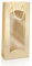 10 x Tragetasche, Weinverpackung, Flaschenverpackung - Focus Creme/Gold, 2 Flaschen