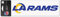 Wincraft Los Angeles Rams Aufkleber in 25 cm x 8 cm