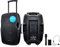 KAM RZ15A - Altavoz Activo portátil de 15 Pulgadas con Bluetooth® ~ 1200 W, entradas USB/SD y Sistema de micrófono inalámbrico