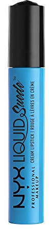 Glitz Nyx Liquid Suede 16 - Pintura de labios, color azul vaquero