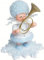 Drechslerei Kuhnert Schneeflöckchen mit Tenorhorn - 5 cm