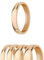 Ring - Edelstahl - 4 Breiten - Glänzend - Rosegold [34.] - Breite: 4mm - Ringgröße: 58
