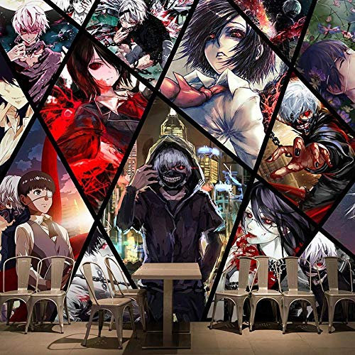 XCHBH Tapete Selbstklebende Tapete Wandbild (B) 400X (H) 280Cm3D Wandposter Japanischer Manga Tag Mann Charakter Wandkunst Große Fototapete Junge Schlafzimmer Kinder Zuhause Dekoration Kunst