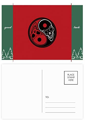 Ghost China Taichi Postkarten-Set, Acht Diagramm, Glück, 20 Stück