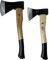 Beil Gartenaxt Spaltaxt 2 tlg Set 600/1000g Spaltbeil Holzstiel Axt