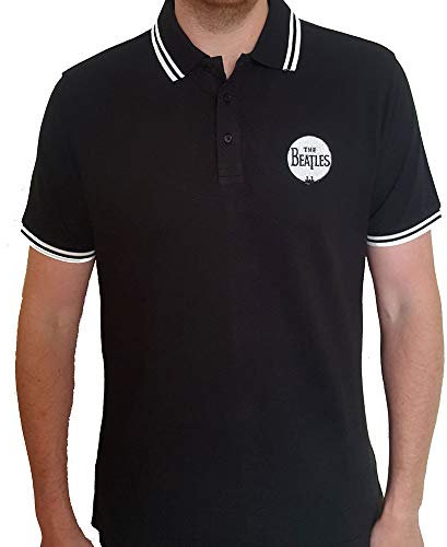 The Beatles Chemise polo -S- Drum Logo Noir