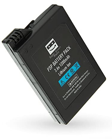 SuperSmashMedia® - 1200mAh 3.6V Replacement Battery Pack Kit for PSP 2000 & 3000 PlayStation Portable Slim and Lite (Sony PlayStation Portable)