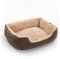 ESTEXO Hundebett Hundekissen Hundekorb Haustierbett Hundesofa Decke Dunkelbraun/Beige 50x37x17 cm