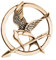 Golden the Hunger Games Film Mockingjay Rep Rep Pin Brosche Kleidung Dekoration Für Männer Frauen Gold