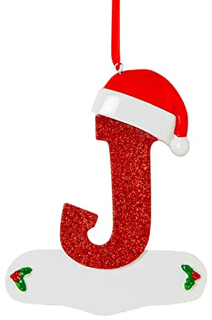 Kleine Anhänger Holz Weihnachten Deko Personalisierte Dekorationen Buchstaben Weihnachten Personalisierte Buchstaben Weihnachtsschmuck 26 für eine Festliche Weihnachtsdekoration (red10, One Size)