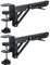 Ronyme Under Desk Keyboard Tray Adjustable Folding Bracket c Clamps Sturdy Heavy Duty Folding Shelf Brackets Extender for Computer Elbow Support, for 1-5cm Thickness