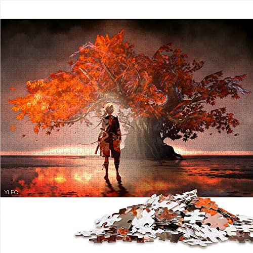 Puzzle 1000-teiliges Puzzle für Erwachsene Genshin Impact Kaedehara Kazuha Puzzles für Erwachsene Kinder Papppuzzles Herausfordernd zu vervollständigen, Aber lustig und humorvoll (Größe 26 x 38 cm)
