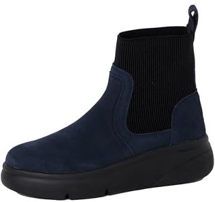 Scholl Aprica, Chelsea Boot, Donna, Blue, 37 EU