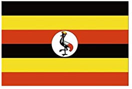 Stormflag Flagge Uganda, 90 cm x 150 cm, Polyester, 90 g, 2 Metallösen mit Öse