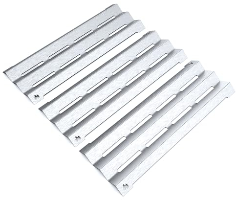 teileplus24 BR09-3-SM Gasgrill Edelstahl Brennerabdeckung kompatibel mit Napoleon Triumph T410 | Flavorizer Bars | Passgenau | Rostfrei | Brennerschutz