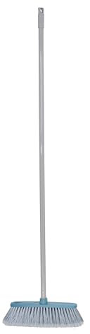 YORK Escoba con Mango WPC Restart – Escoba de habitación con Mango, Barrer la Suciedad – Juego de Escoba doméstica – Escoba – 31 cm de Ancho (Azul)