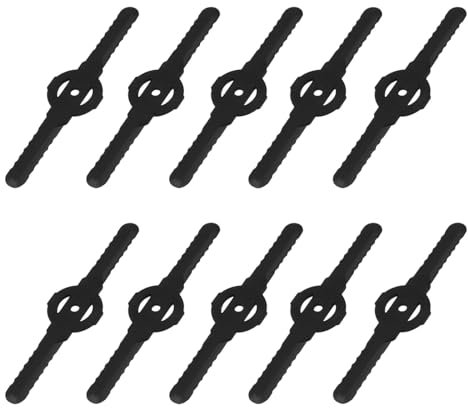 DYTHHN 20Pcs Reusable Grass Trimmer Replacement Blades Strong Plastic Grass Strimmer Blades Waterproof Cordless Grass Trimmer Blades for Cordless Grass Trimmer