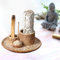 Porte-encens Bol d'encens 4 en 1 pour Chaque encens, encens, palo Santo, Sauge Blanche, bâtons d'encens et bougeoir, Plateau en céramique pour Salle de méditation Yoga (Ancien)