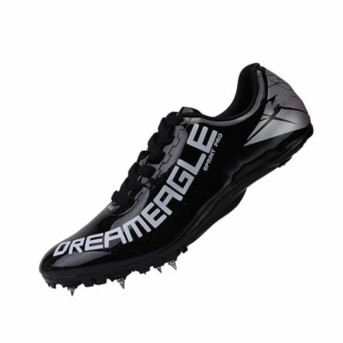 NRTOTI Herren Leichtathletikschuhe with 8 Spikes Track & Field Schuhe Trainingswettbewerb Weitsprungschuhe Junior Sprint Für Jugendliche, Jungen Und Mädchen