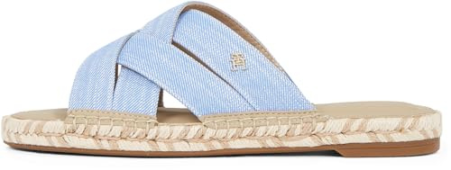Tommy Hilfiger Damen Pantoletten Chambray Mule Sandalen