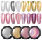 BISHENGYF Rose Gold Chrome Nail Powder – Metallic Spiegel Chrom Pulver für Nägel Holografisches Nagelpuder, High Glossy Cromepulver Nägel Chrom Glitzer Pulver Sets Silber Gold Rosa Roségold 4 Boxes