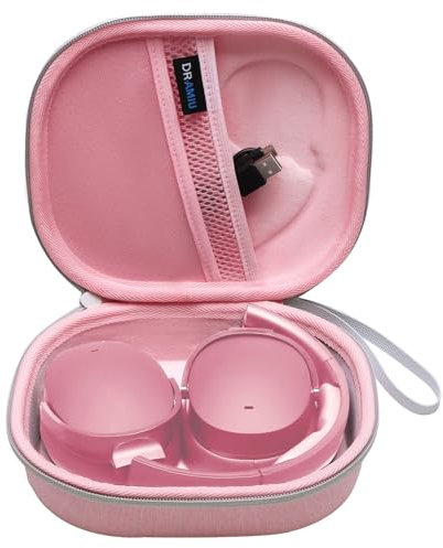 Hard Case Compatible with Skullcandy Crusher Evo, Hesh ANC, Hesh Evo, Crusher ANC 2, Crusher, Riff 2, Riff Bluetooth Wireless Headphones Pink Case by DR·AMIU