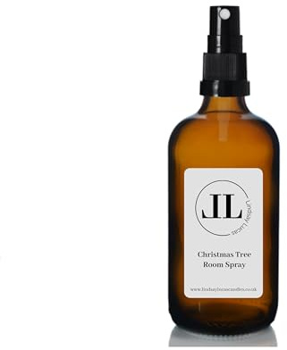 Strong scented Room Sprays 100ml Glass Bottle Hand Made Concentrated 80 Scents (Christmas Tree)