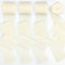 FLEXNOVA Chiffonband, 20mx40mm Geschenkband Creme Beige Breit Schleifenband Hochzeit Satinband Chiffon Stoff Dekoband Bänder Seidenband Ribbon Band für Taufe Geburtstag Geschenkverpackung Festival