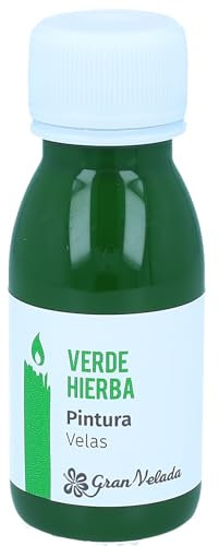 Gran Velada - Pintura Verde Hierba para Velas 60ml | Color para Velas Caseras | Pintura Especial para Velas