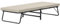 HOMCOM Cama Plegable 70x180 cm con Colchón de Espuma Mueble Cama Plegable con Respaldo Ajustable en 5 Posiciones y Ruedas Cama de Invitados Carga 120 kg Crema