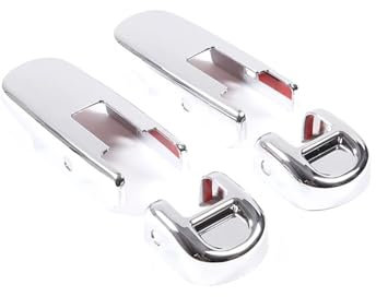 Auto Interni Per Hummer H2 2003-2009 ABS Nero Opaco Copertura Cerniera Laterale Cofano Auto Adesivi Decorativi Accessori Esterni Auto 4 Pezzi Interni Auto(Bright silver)