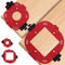Viitech 2 Pieces Router Jig Radius Template, Corner Radius Milling Templates for Woodworking R10 R15 R20 R25 R30 R35 R40 R50 Radius Routing Templates, Radius Jig Router Woodworking DIY Projects