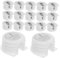 TOPBATHY 20pcs White Wardrobe Support Cam Locks Cabinet Shelf Brackets Hidden Furniture Connectors for Shelves Cabinets
