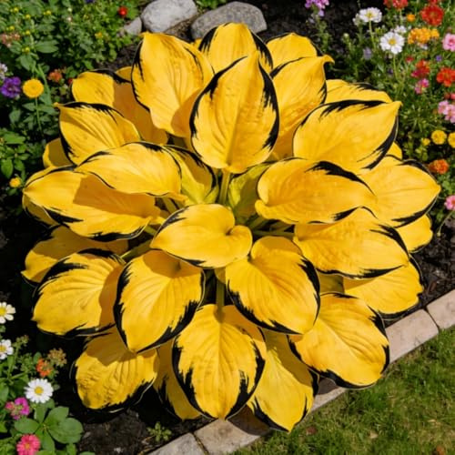 Winterharte Funkie Hosta, Schattenstaude für Den Garten, Pflegeleicht und Robust-8 Staude-c