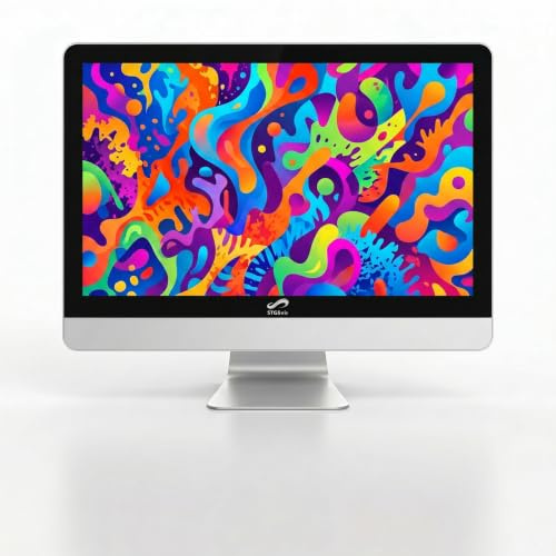 STGSivir PC All in One 24 FHD Display Core i7 16G RAM 1T SSD | All in One PC, WiFi, BT 5.0, Webcam, Win11 Pro, White AIO for Home and Office