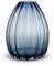 Holmegaard Vase H34 cm 2Lip aus mundgeblasenem Glas Originaldesign, blau