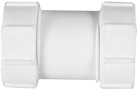 Polypipe PS32 Compression Waste 32mm Straight Connector White