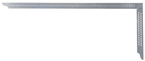 hedue® Zimmermannswinkel ZN - Nahtloser Zimmererwinkel aus Edelstahl, Zimmermannswinkel groß mit Anreißlöcher & mm-Skala Typ B, 1000 mm