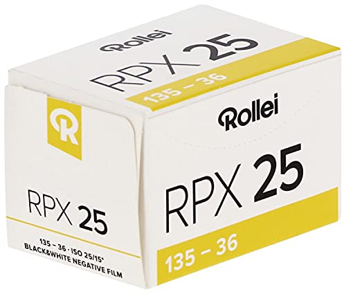 Rollei RPX 25 135-36 Black Negative Film, Format with 36 photos (Pack of 5)