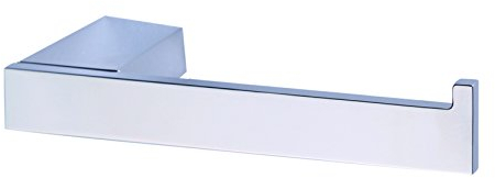 BRAVAT New York WC-Papierhalter ohne Deckel, Zink, Chrom, 55 x 178 x 28