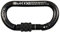 Kong Italy Oval Alu Classic Screw Sleeve, ovaler Karabinerhaken aus Aluminium, Schwarz