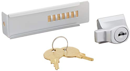 CRL Aluminum Finish Stick-On Showcase Lock - Keyed Alike