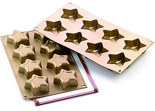 Silikomart 195365 - Stampo da 8 Pezzi, a Forma di Stella