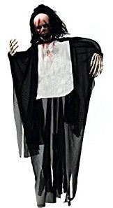 EUROPALMS Halloween Figur Geist, animiert 95cm | Halloween-Dekoration Geist