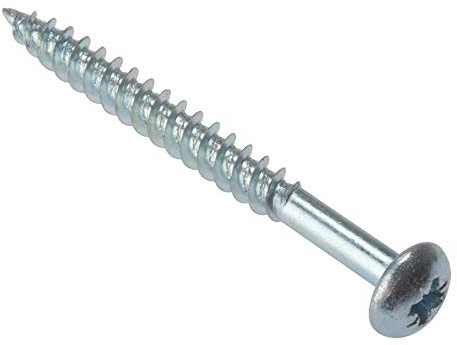 ForgeFix General-Purpose Round Head Screws | 2 x 10 | Zinc Plated | Box 200