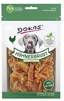 Dokas Hundesnack Hühnerbrust in Stückchen 10x70g Hundesnack